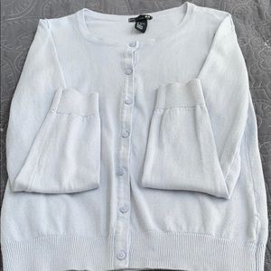 basic light blue cardigan